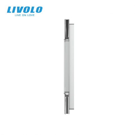 Rama din sticla pentru intrerupator cu touch simplu + priza simpla Livolo [3]