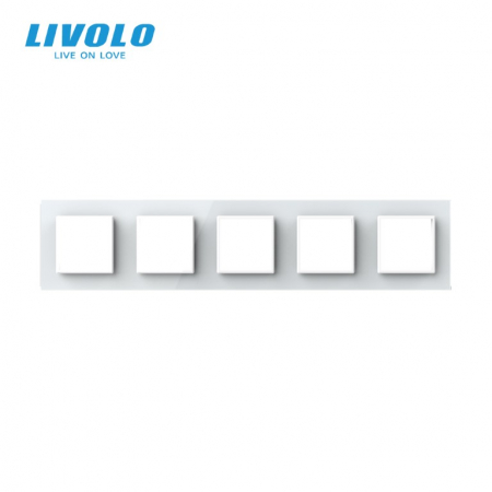 Rama Priza Cvintupla din sticla Crystal Livolo [1]