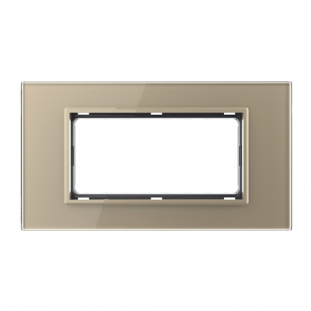 Rama sticla alba 4 module Livolo [1]