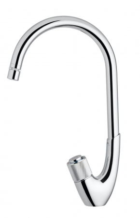 Baterii inox bucatarie - Baterie de bucatarie finisaj negru, Rubineta Swan