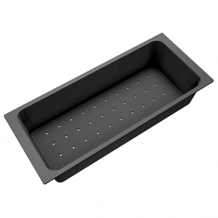 Tavita scurgere vase/legume/fructe - Scurgator NEGRU ABS Tip Tavita Perforata CookingAid Telma-Plados pentru chiuveta 423*180*80mm sau 401*180*80mm