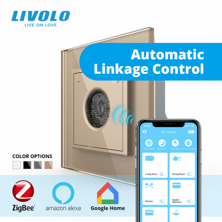 Accesorii - Senzor control sunet si lumini Zigbee control din aplicatia Livolo