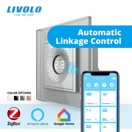 Senzor de temperatura si umiditate, control din aplicatie, ZigBee Livolo [4]