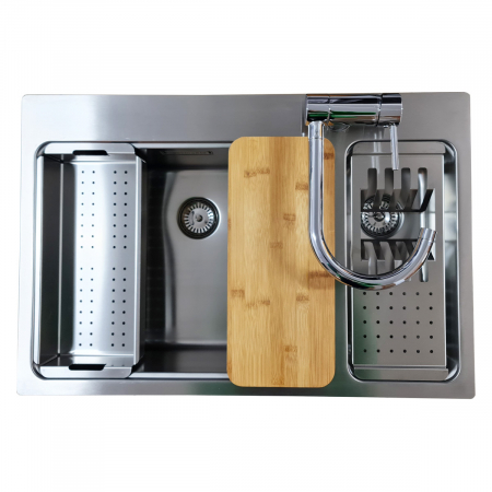 Set accesorii CookingAid MASTER BOX UNA compus din Colander + Easy Drainer + Tocator lemn [10]