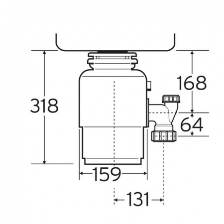 Tocator de resturi menajere cu actionare pneumatica ISE46 InSinkErator 0.50 CP [5]