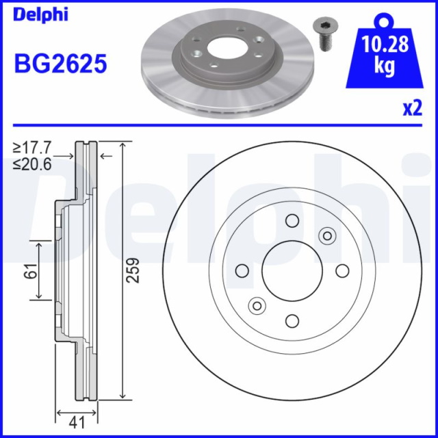 DISC FRANA FATA DACIA LOGAN DELPHI [2]
