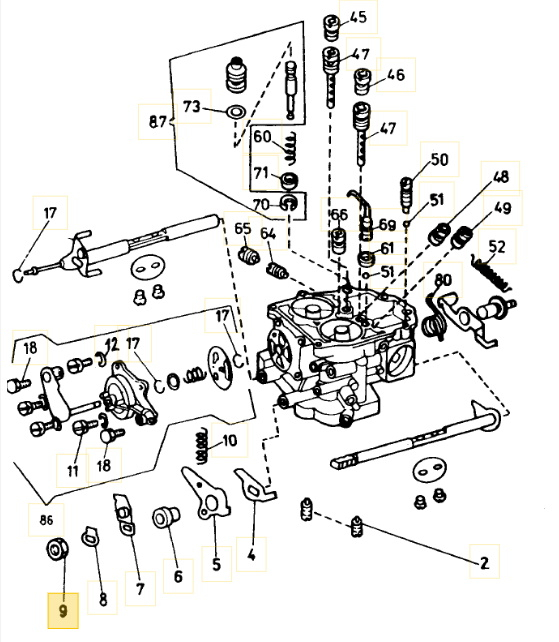 PIULITA CARBURATOR SKODA 105-120 M8X1MM 100940710 [2]