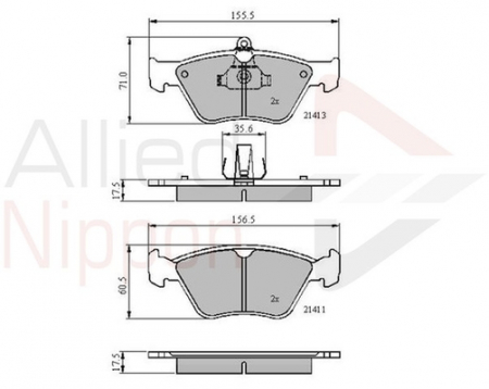 Franare - SET PLACUTE FRANA FATA OPEL-SAAB