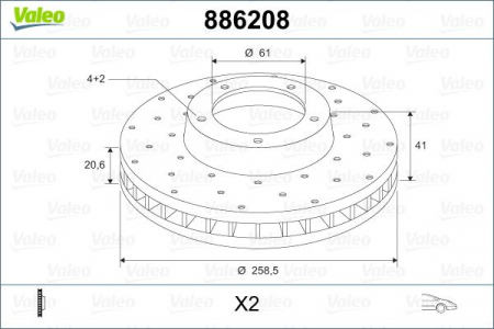 Logan - DISC FRANA FATA DACIA LOGAN VALEO