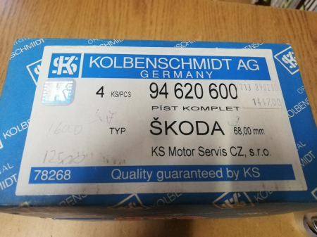 SET PISTOANE CU SEGMENTI  SKODA 105 COTA 68,00 KOLBENSCHMIDT [1]