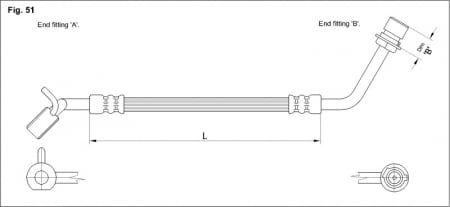 Produse - FURTUN FRANA FLEXIBIL FORD TRANSIT 1977-1986 , BENBZINA-DIESEL