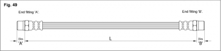 LT - FURTUN FRANA FLEXIBIL VW LT 28-35, LT 40-55, T3 BENZINA DIESEL