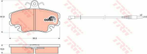 Produse - SET PLACUTA FRANA FATA LOGAN-SANDERO -LADA LARGUS-RENAULT-PEUGEOT 309