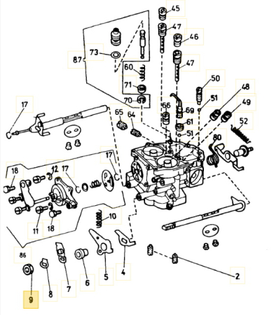 PIULITA CARBURATOR SKODA 105-120 M8X1MM 100940710 [1]