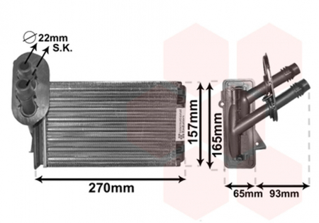 Caroserie - RADIATOR INCALZIRE SKODA OCTAVIA-VW GOLF-BORA-SEAT-AUDI