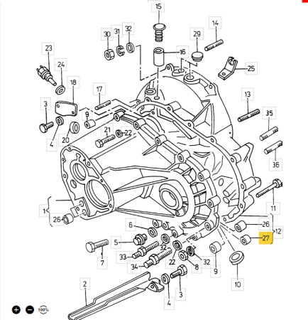 Felicia - 002311111D - Bucsa cutie viteze Skoda Favorit-Felicia-Octavia 14*16*15