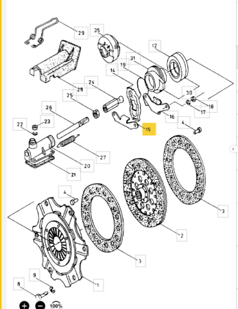 PIESA PLACA PRESIUNE SKODA S100 105 120 110159730 [1]