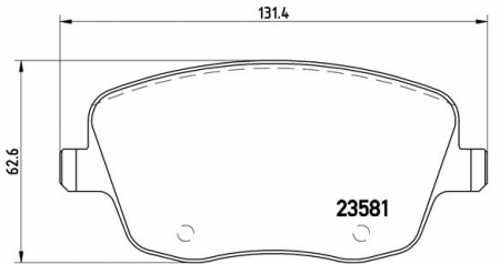 Franare - SET PLACUTE FRANA FATA SKODA FABIA-ROOMSTER-POLO-SEAT