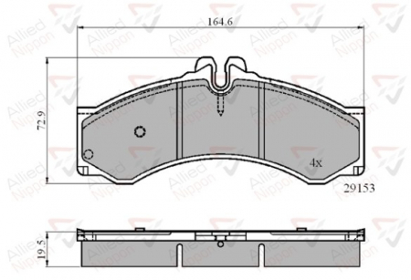 LT - SET PLACUTE FRANA MERCEDES-LT 28-46-MULTICAR