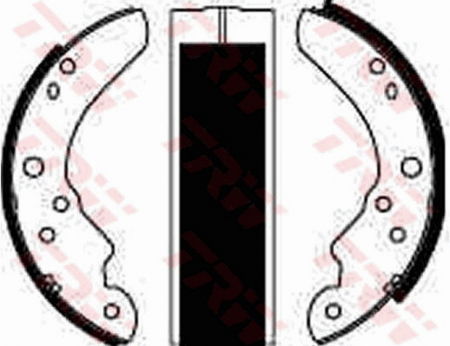 Franare - SET SABOTI FRANA SPATE FORD TRANSIT 8827