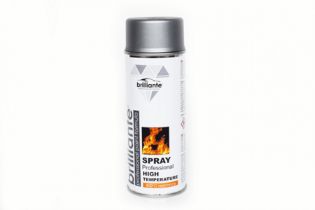 Vopsea Spray - VOPSEA SPRAY ARGINTIU TEMPERATURI INALTE BRILLIANTE -