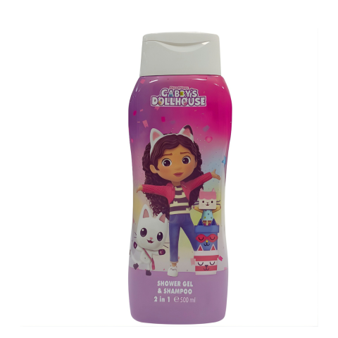 Ingrijire Par - Gel de dus si sampon 2in1 Gabby's Dollhouse pentru copii, 750 ml