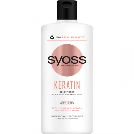 Balsam par - Balsam Syoss Keratin Hair Perfection, pentru par uscat, 440 ml