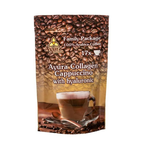 Ceai si Cafea - Cafea Ayura 100% Arabica cu Colagen si acid hialuronic, 250 g