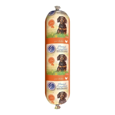 Pet Shop - 4DOG Salam pentru Caine Adult, Pui, 900g