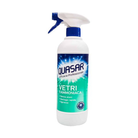 Curatenie & Intretinere - Solutie Curatare Geamuri cu Amoniac Quasar, 580 ml