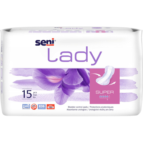 Produse incontinenta - Absorbante pentru incontinenta urinara Seni Lady Super, 15 buc