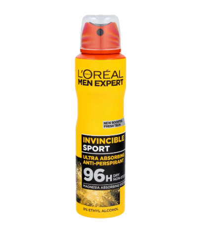 Deodorante si Antiperspirante - Antiperspirant L'Oreal Men Expert, Invincible Sport, 96H, 150 ml