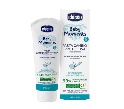 Creme si lotiuni de corp copii - Baby Moments, crema reparatoare impotriva iritatiilor de la scutec, 0luni+, 100 ml