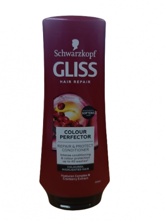 Balsam par - Balsam Gliss Colour Perfector pentru par vopsit, nuantat sau cu suvite, 200 ml