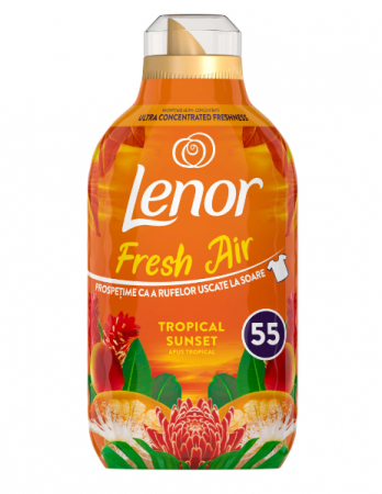Casa, Gradina & Bricolaj - Balsam de rufe Lenor Fresh Air Tropical Sunset, 770 ml, 55 spalari