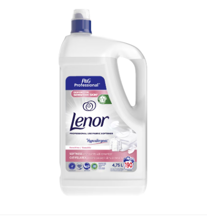 Casa, Gradina & Bricolaj - Balsam de rufe Lenor Professional Sensitive, 4.75 L, 190 spalari