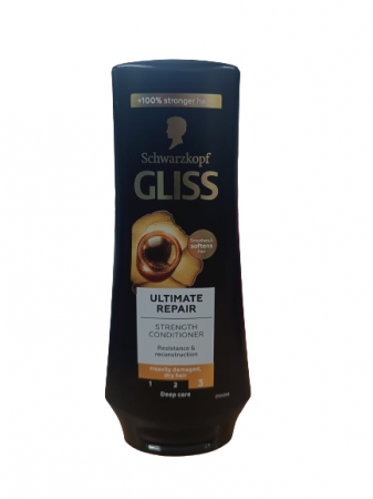 Balsam par - Balsam Gliss Ultimate Repair pentru par uscat si extrem de degradat, 200 ml