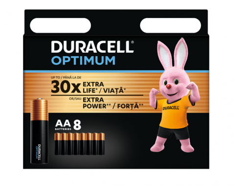 Casa, Gradina & Bricolaj - Baterii Duracell R6 Optimum AA, 8 bucati