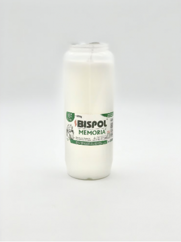 Lumanari si candele - Candela rezerva Bispol Memoria Nr. 11, Alb, 400 g