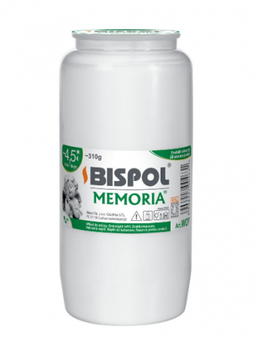 Lumanari si candele - Candela rezerva Memoria W07, Bispol, 54 h, 310 g