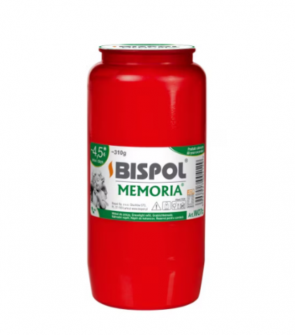 Lumanari si candele - Candela rezerva Memoria WO7c rosu 108 ore, Bispol 310 gr