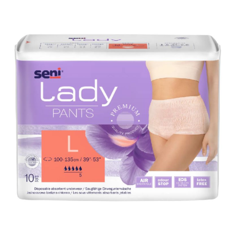 Ingrijire Personala & Cosmetice - Chilot absorbant femei Seni Lady Pants, Large, 10 buc