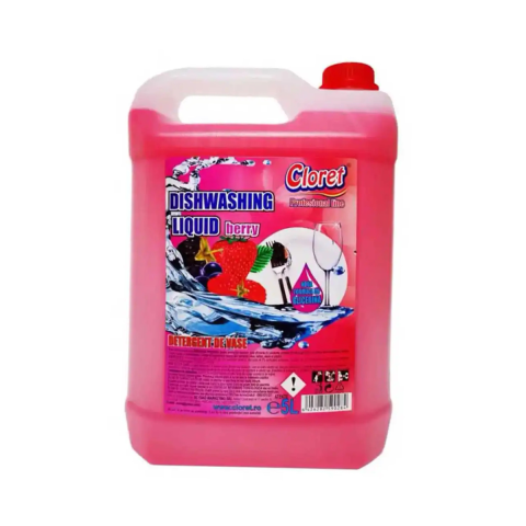 Detergenti Bucatarie si Vase - Detergent vase Cloret Fructe de padure, 5 L