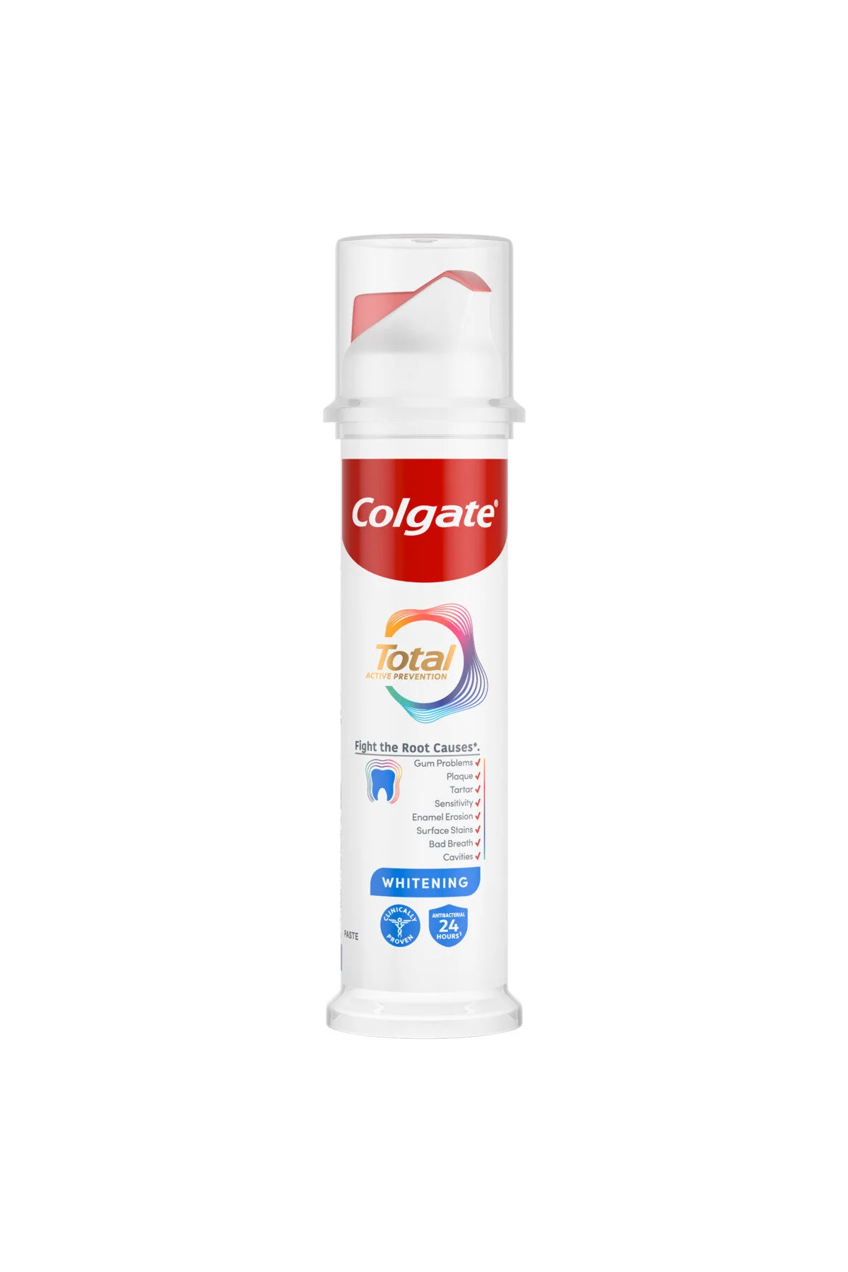 Ingrijire Personala & Cosmetice - Colgate Pasta de dinti Active Total Whitening Pump, 100 ml