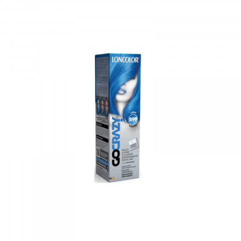 Vopsea de par si oxidant - Crema de par coloranta semi-permanenta, Loncolor GoCrazy B99 GoBlue, 100 ml