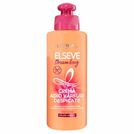 Masca si Tratament - Crema de par L'Oreal Paris Elseve Dream Long Adio Varfuri Despicate pentru par lung, deteriorat, 200 ml