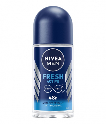 Deodorante si Antiperspirante - Deodorant antiperspirant Nivea Fresh Active Roll-On 48h, 50 ml