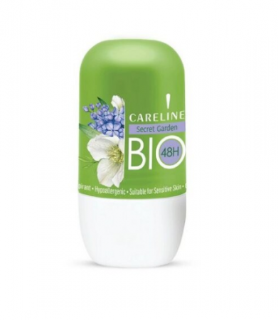 Deodorante si Antiperspirante - Deodorant, Careline Bio Roll-On, Secret Garden, 75 ml