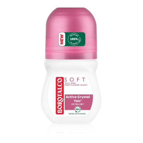 Ingrijire Personala & Cosmetice - Deodorant roll-on Borotalco soft talc and pink flower scent, 50ml