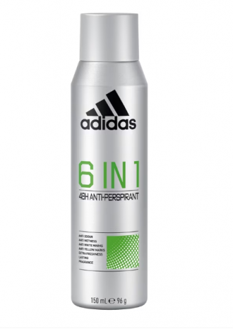 Deodorante si Antiperspirante - Deodorant spray antiperspirant Adidas Men 6in1, 150 ml